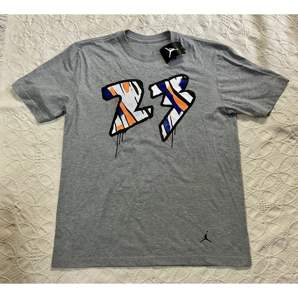 Jordan Jumpman #23 Zebra Drip Shirt Size Large  Jordans Sneaker head Nba NWT